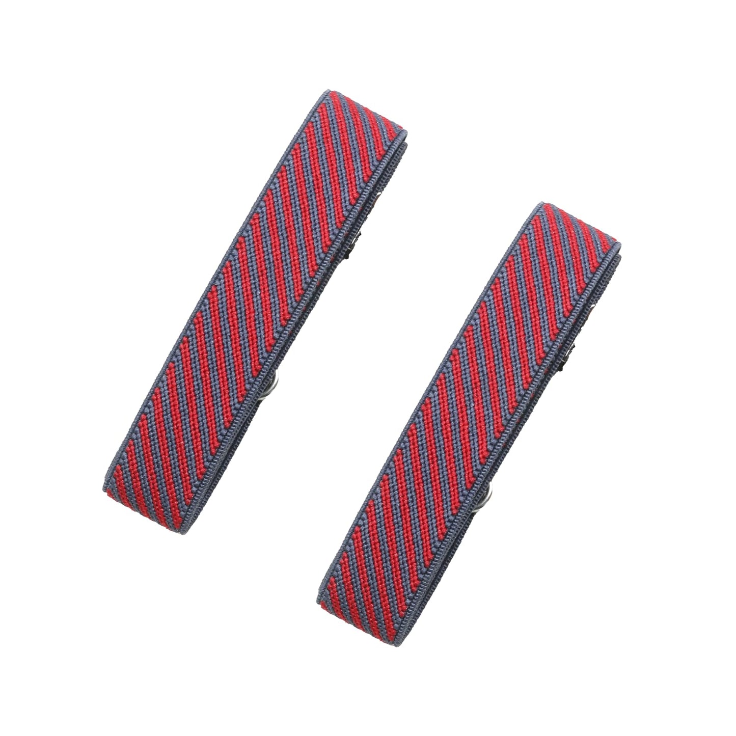 Classic Sleeve Garters (Red Gray Grain, 3/4 inch)