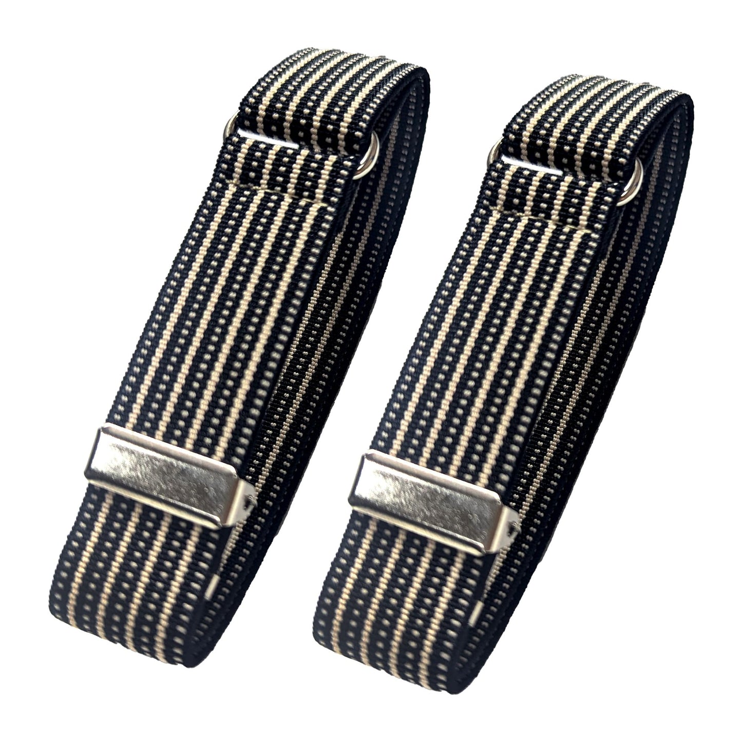 Classic Sleeve Garters (Khaki Grain Pattern, 3/4 inch)