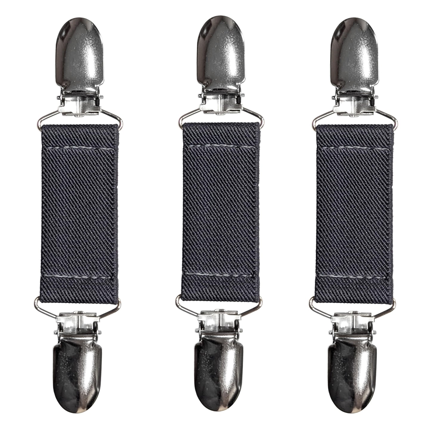 Glove Clips (3-Pack) (Deep Gray, 1 inch)