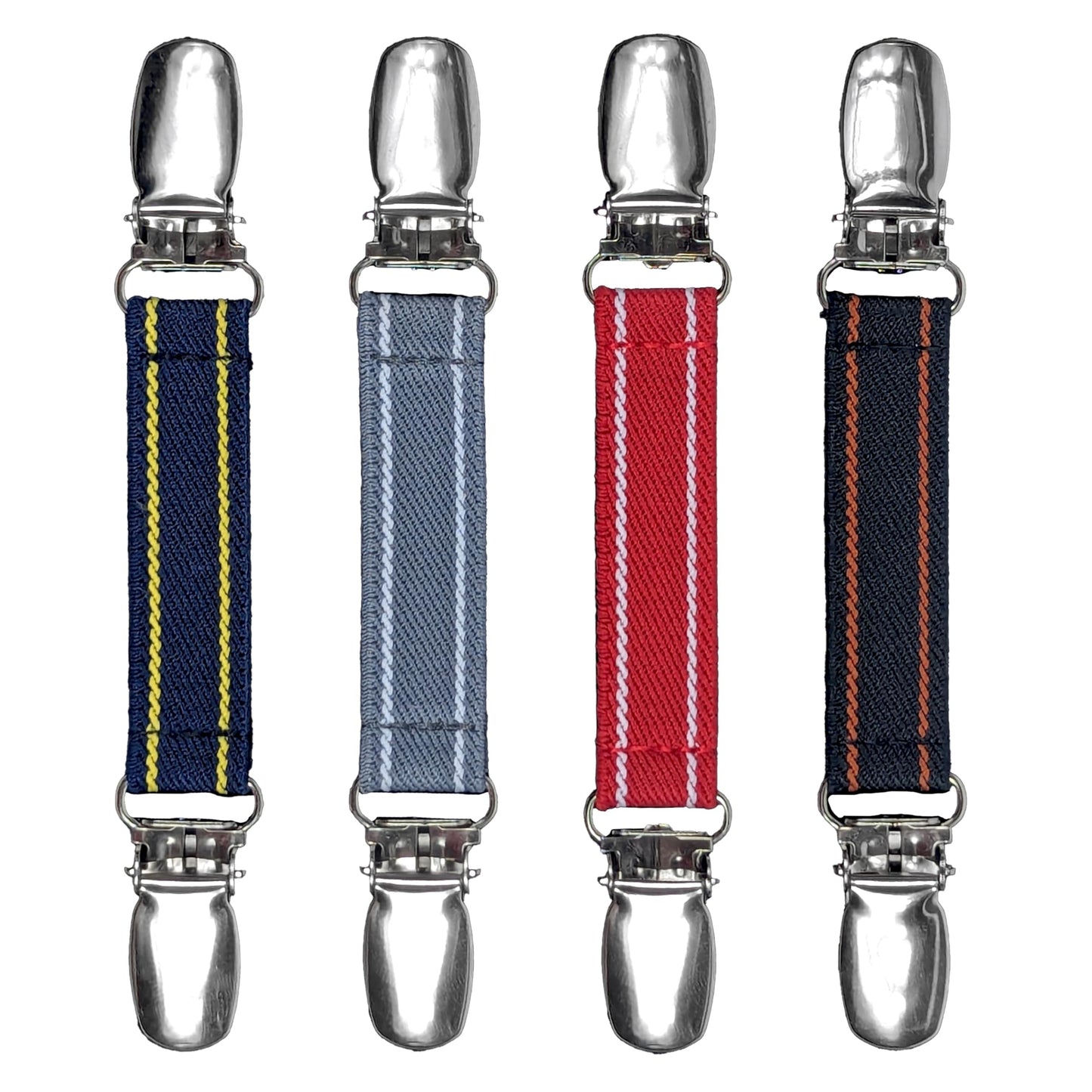 Glove Clips (4-Pack) (Dual Stripe Series-4pcs, 5/8 inch)