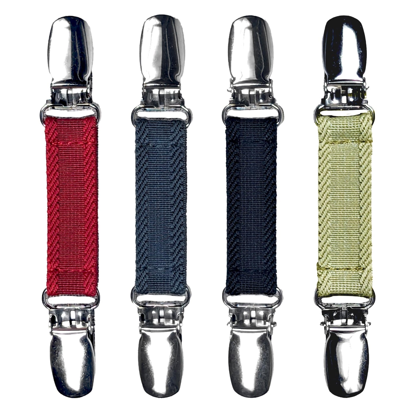 Glove Clips (4-Pack) (Textured Edge-4pcs, 5/8 inch)
