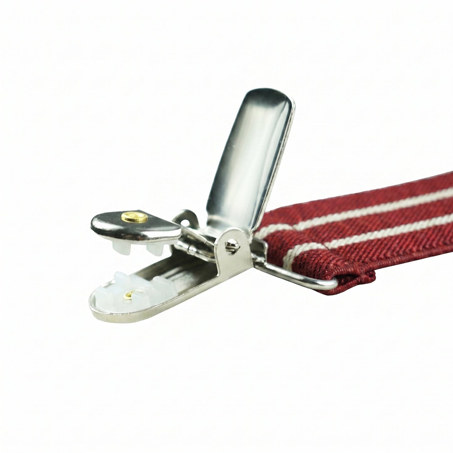 X-Back Suspenders 1¼" (Crimson Red Twin Khaki)