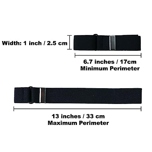 Classic Sleeve Garters (Tartan Gray, 1 inch)
