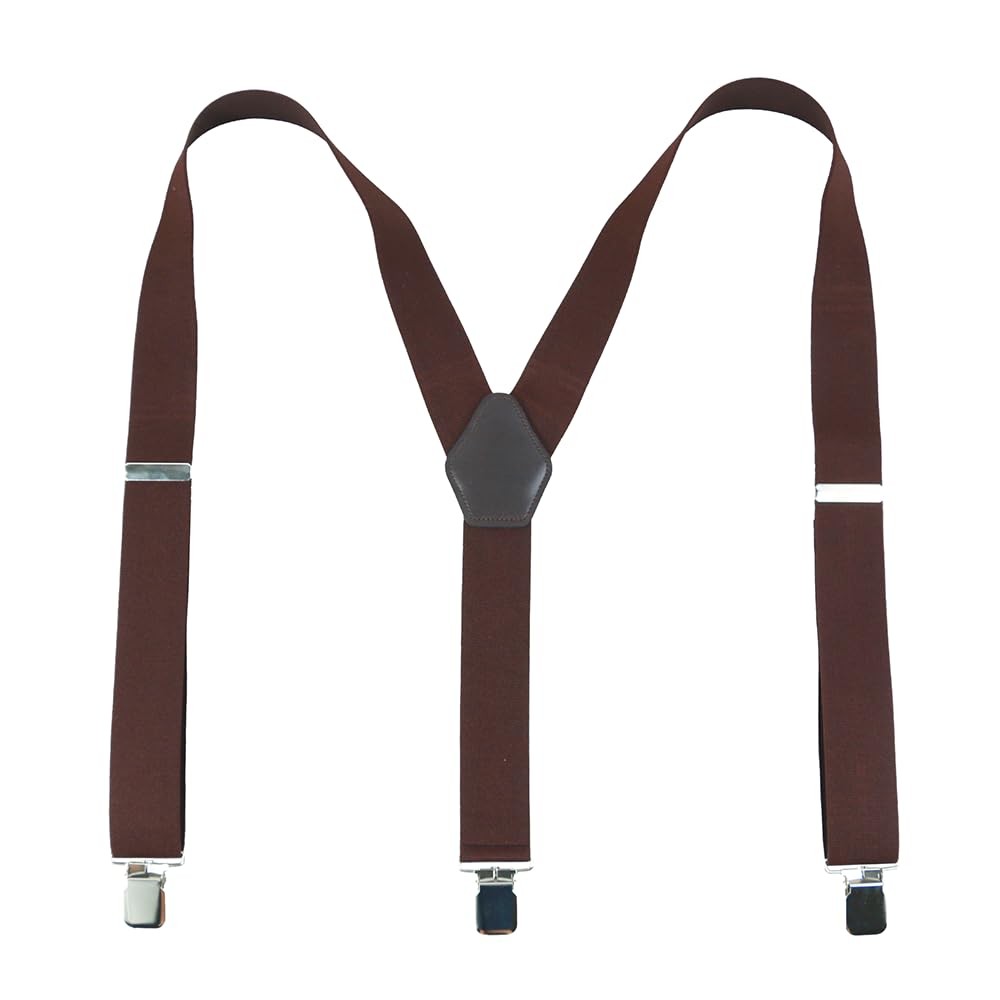 Y-Back Suspenders 1½" (Brown)