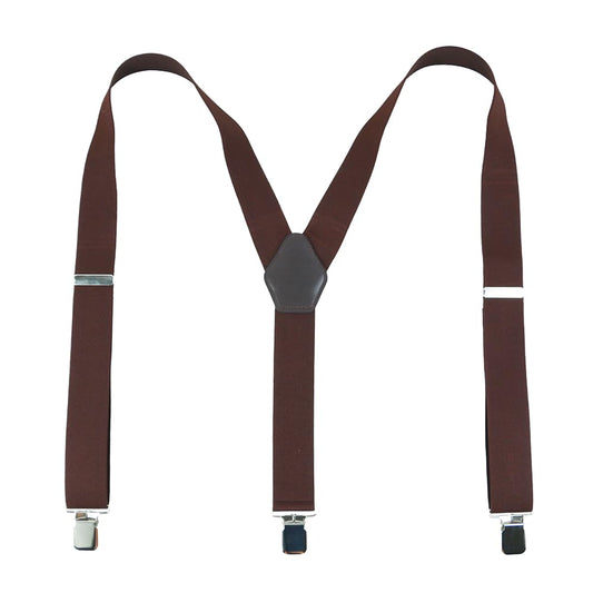 Y-Back Suspenders 1½" (Brown)