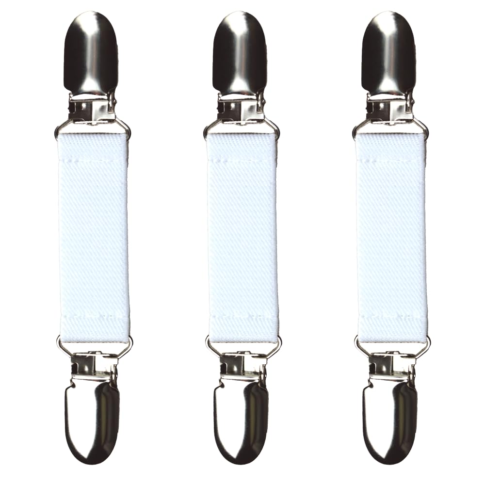 Glove Clips (3-Pack) (White, 3/4 inch)