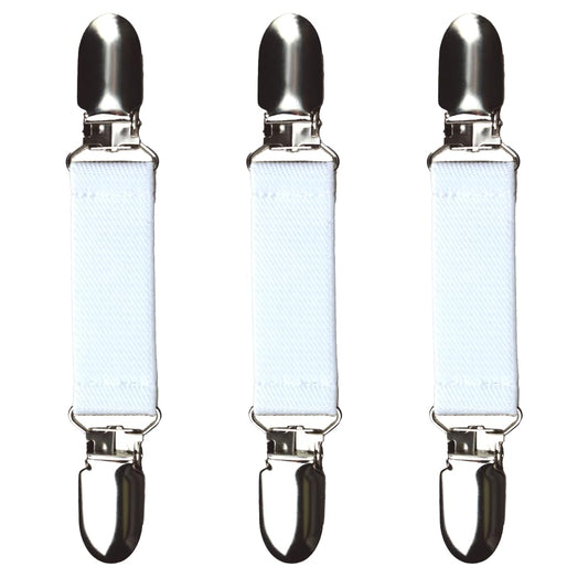 Glove Clips (3-Pack) (White, 3/4 inch)