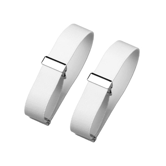 Classic Sleeve Garters (White, 1 inch)
