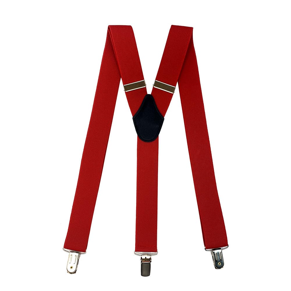 Y-Back Suspenders 1¼" (Red)