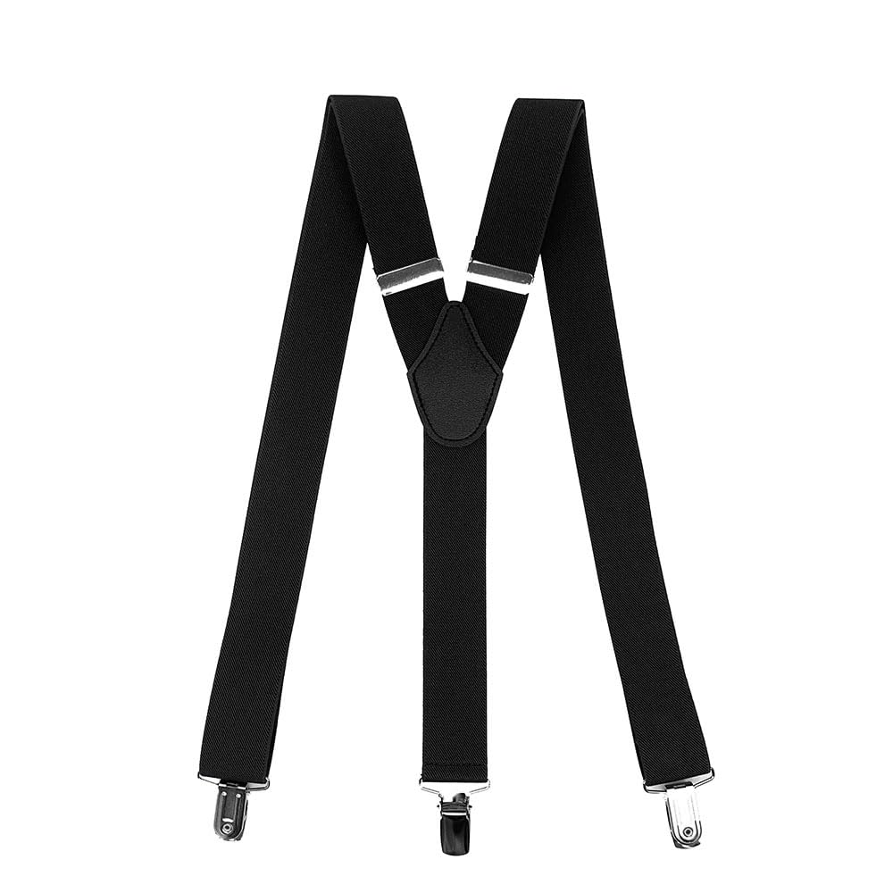 Y-Back Suspenders 1¼" (Black)