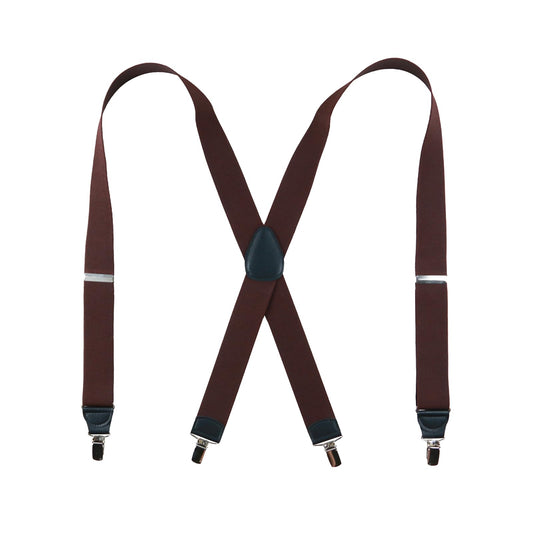 X-Back Suspenders 1½" (Brown)