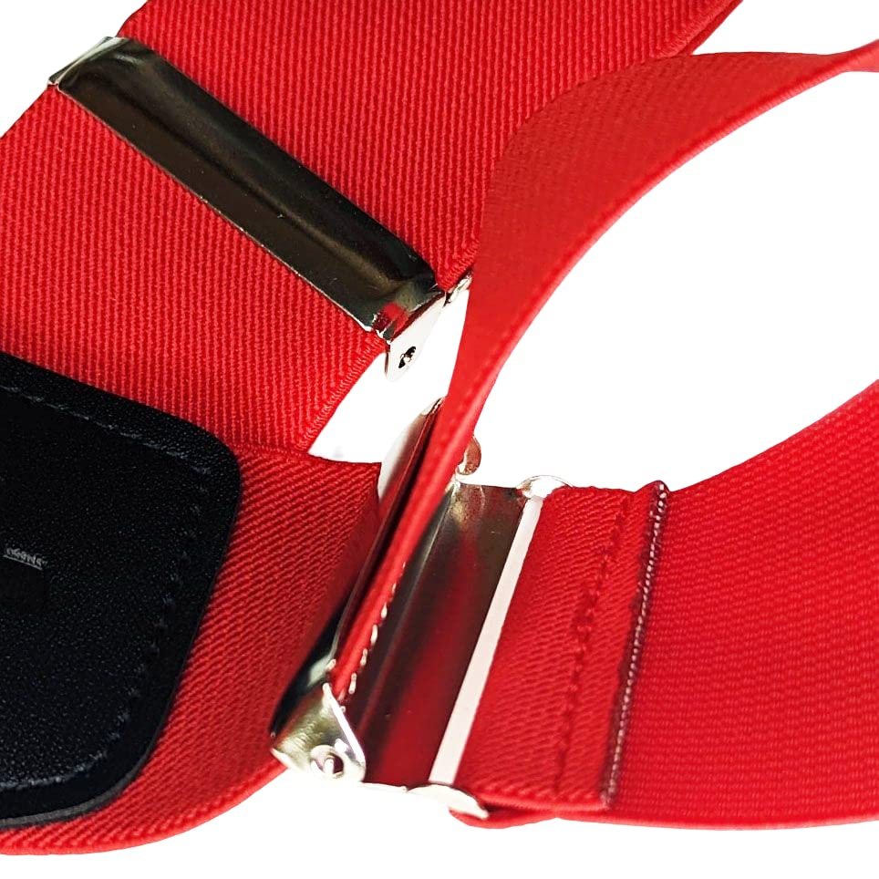 Heavy Duty X-Back Suspenders 2" (Red)