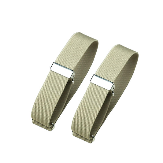 Classic Sleeve Garters (Khaki, 1 inch)