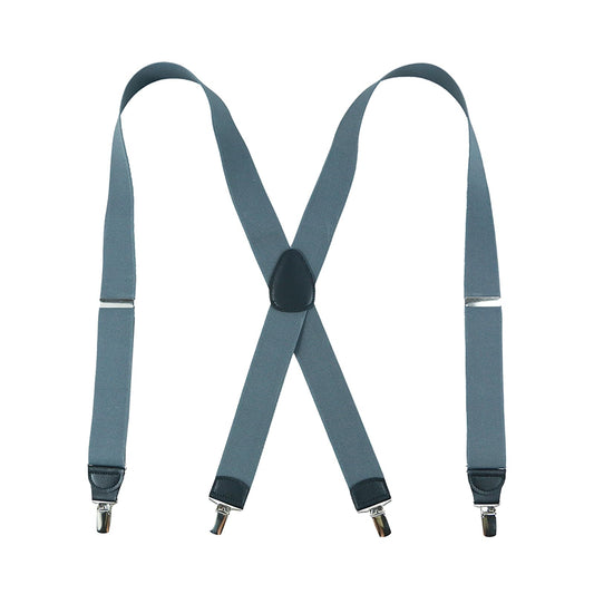 X-Back Suspenders 1½" (Gray)