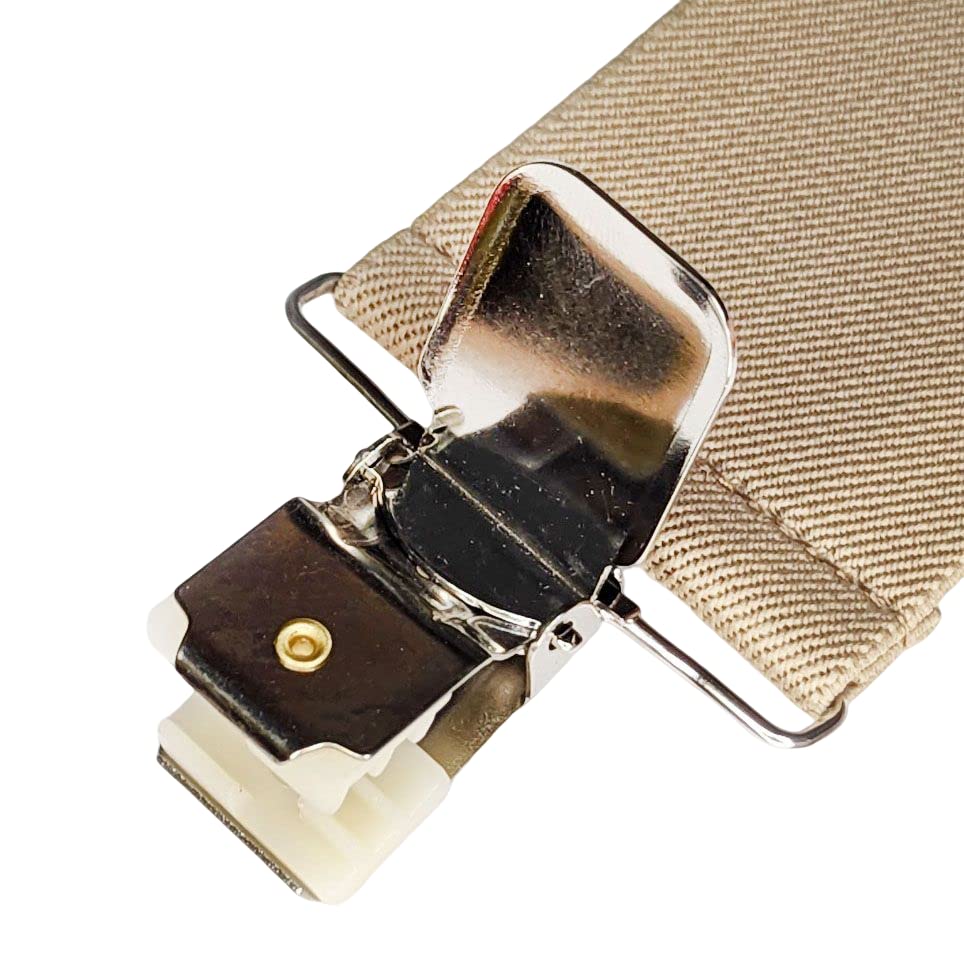 Heavy Duty X-Back Suspenders 2" (Khaki)