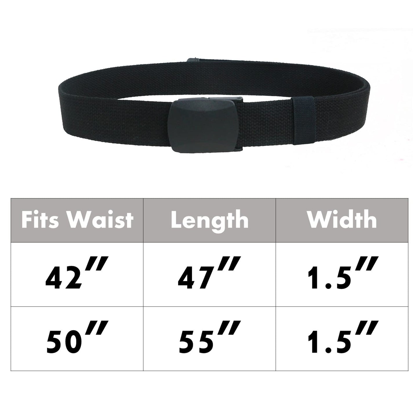 Military Tactical Belt (50 inch, Brown)