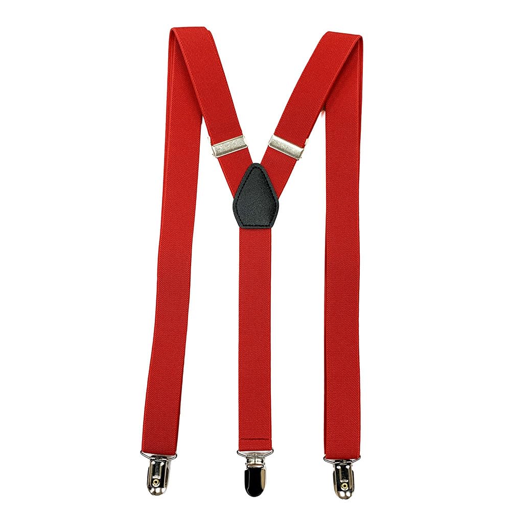 Y-Back Suspenders 1" (Red)
