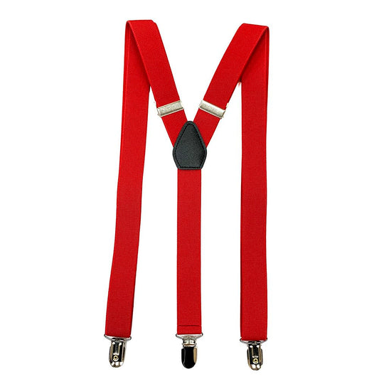 Y-Back Suspenders 1" (Red)