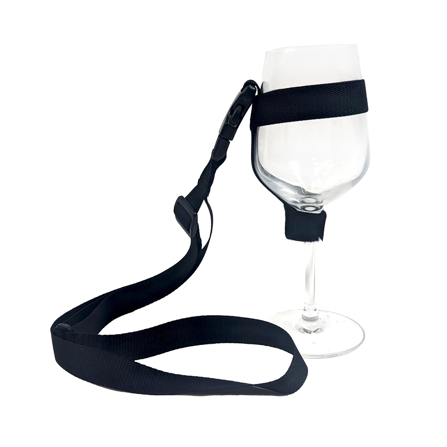 Wine Glass Holder Lanyard (Black)