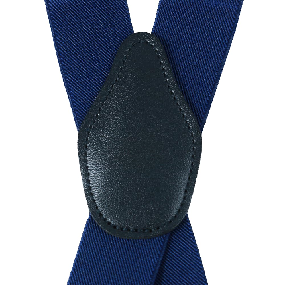 X-Back Suspenders 1¼" (khaki grid pattern)