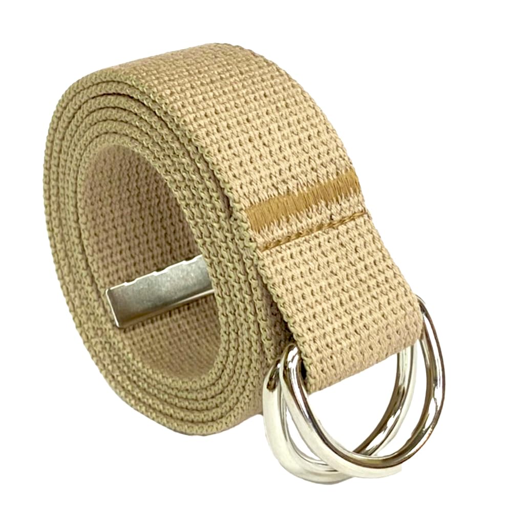 Canvas D-Ring Belt 1¼" (Khaki)