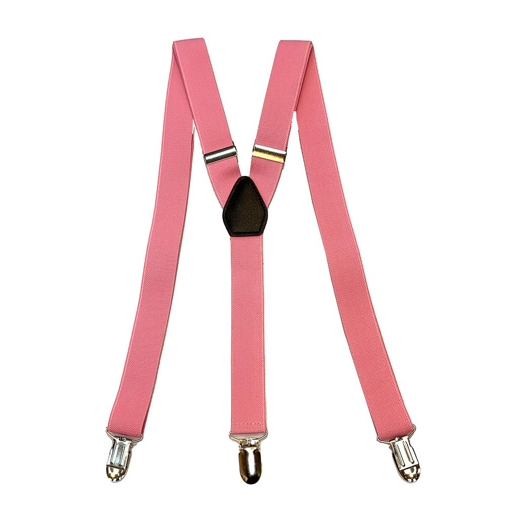 Y-Back Suspenders 1" (Pink)