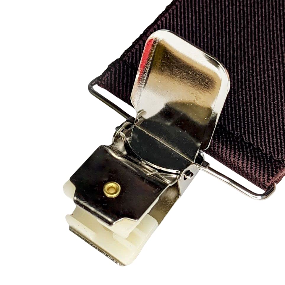 Heavy Duty X-Back Suspenders 2" (Brown)