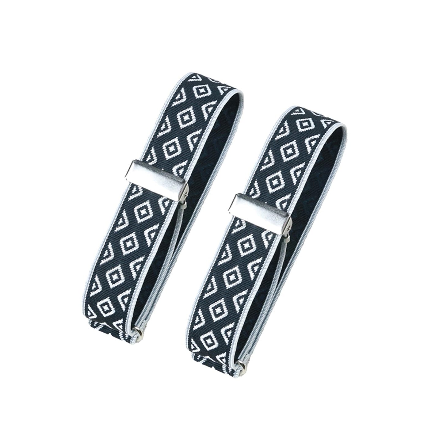 Classic Sleeve Garters (Black Grain, 1 inch)