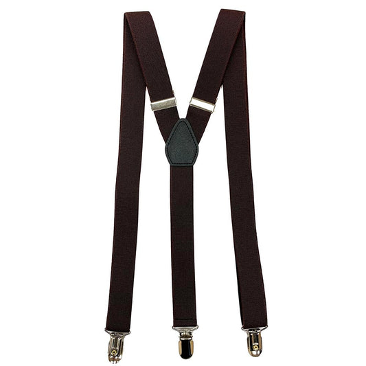 Y-Back Suspenders 1" (Brown)