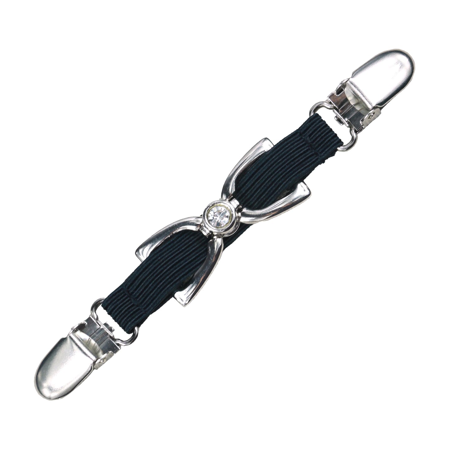 Rhinestone Sweater Clips (1, Ribbon, Small Clips)
