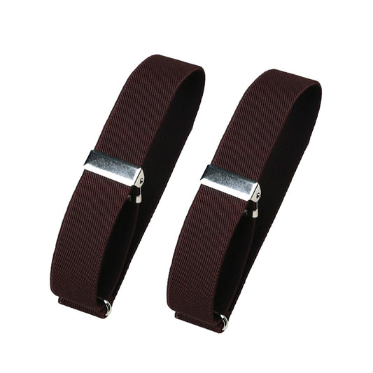 Classic Sleeve Garters (Brown, 1 inch)