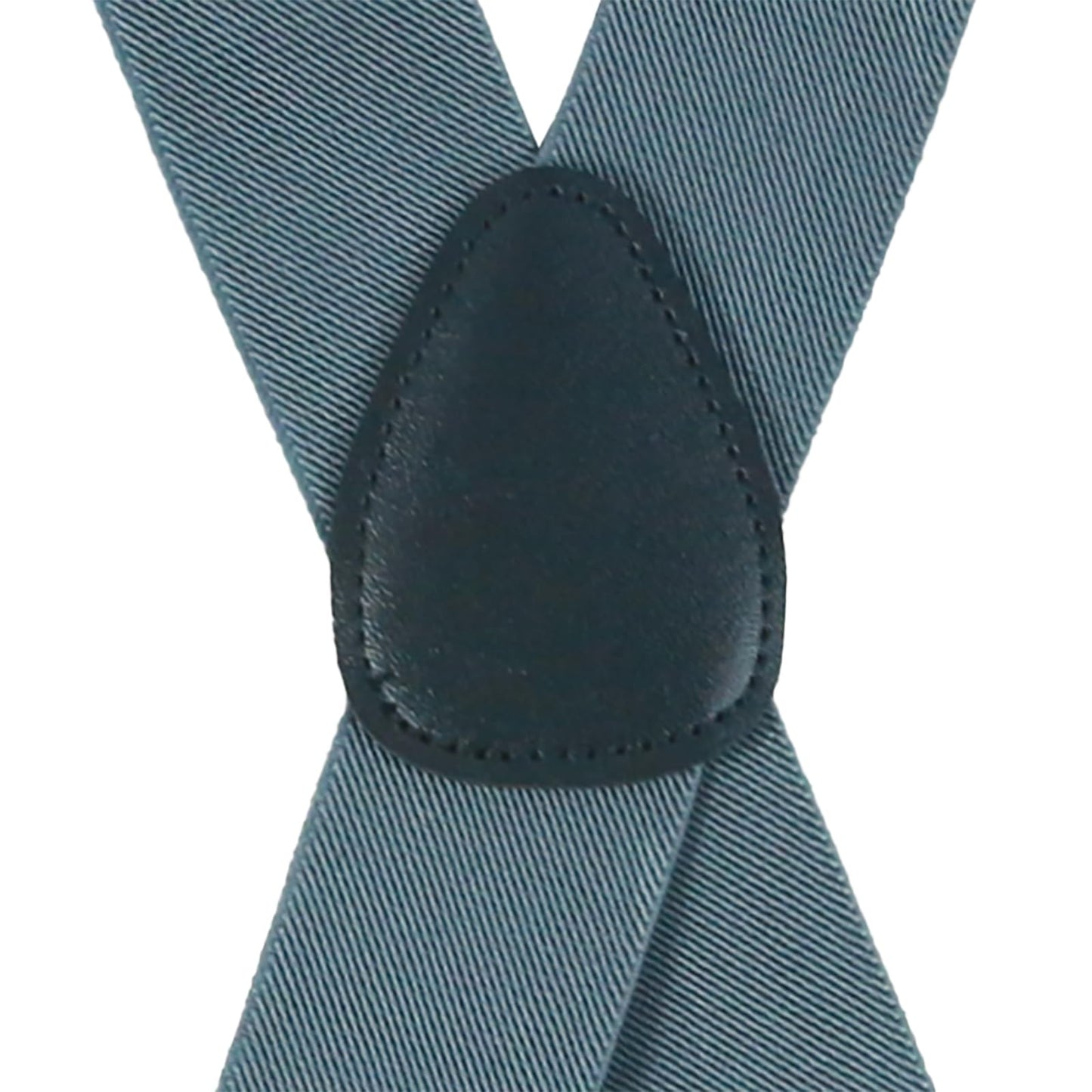 X-Back Suspenders 1½" (Gray White Beige Striped)
