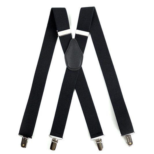 X-Back Suspenders 1¼" (Black)