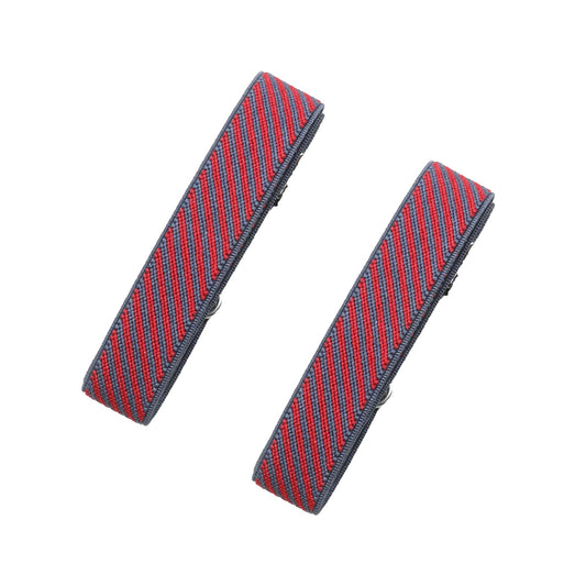Classic Sleeve Garters (Red Gray Grain, 3/4 inch)