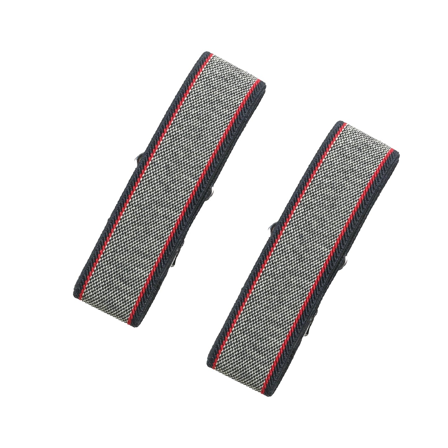 Classic Sleeve Garters (Black Red Yellow Mesh, 1 inch)