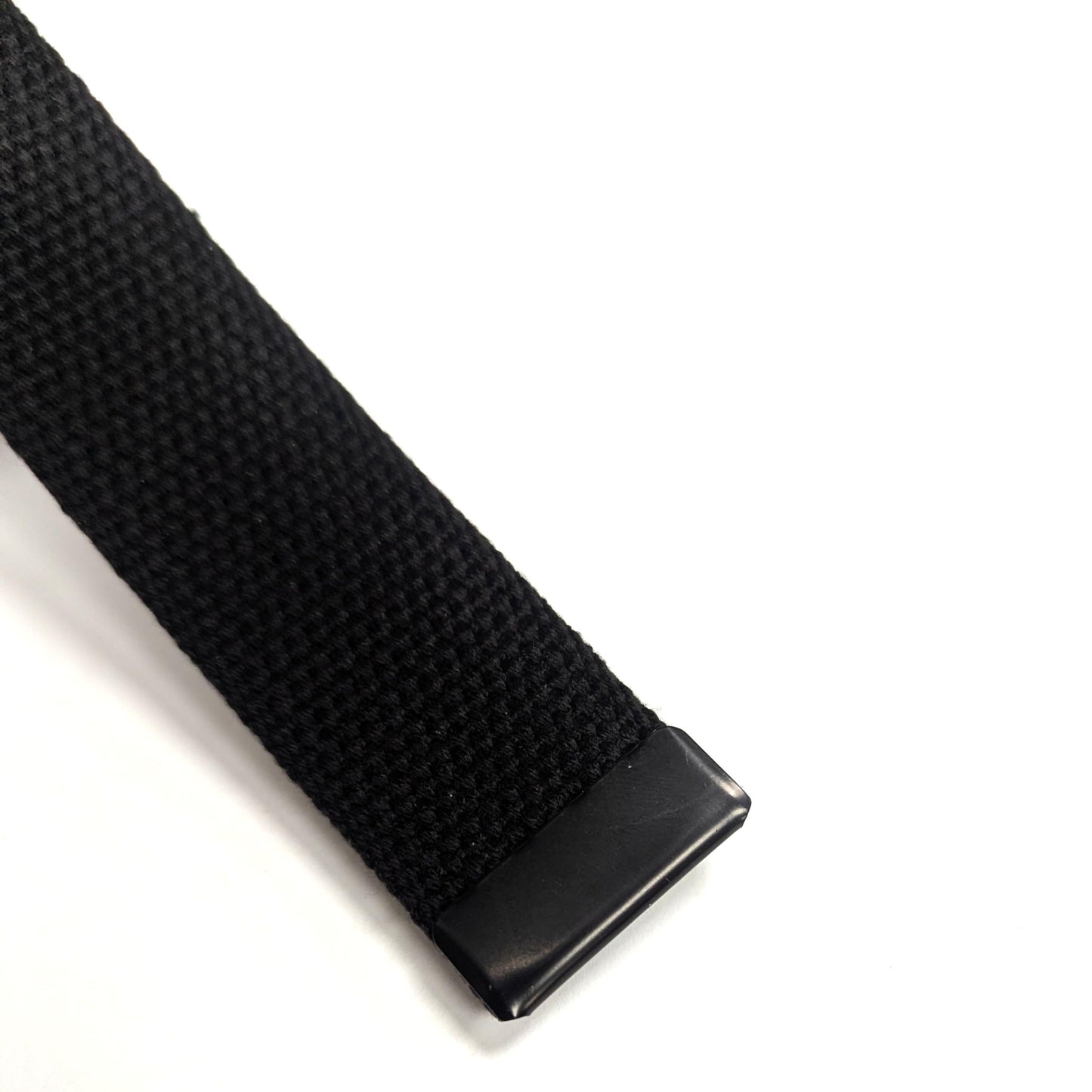 Canvas Web Belt - Flip-Top Buckle (Black)