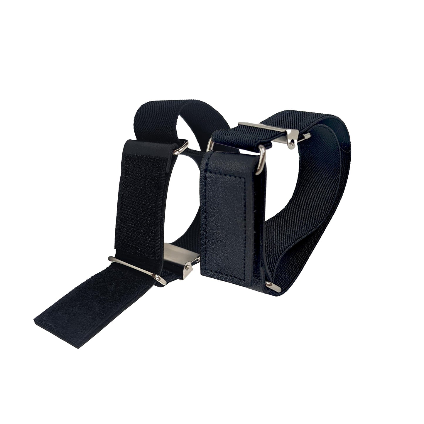 Classic Sleeve Garters (Touch Fasteners With Black, 1 inch)