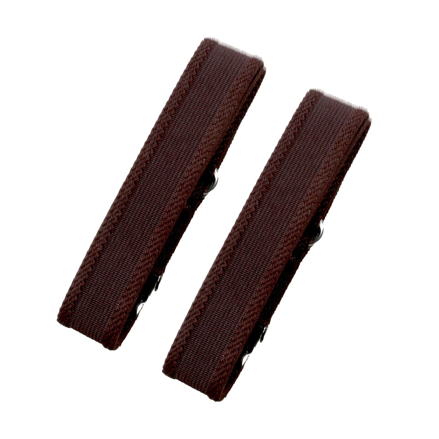 Classic Sleeve Garters (Brown Rolling Texture, 3/4 inch)