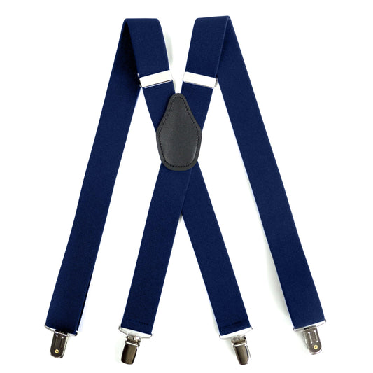 X-Back Suspenders 1¼" (Navy)