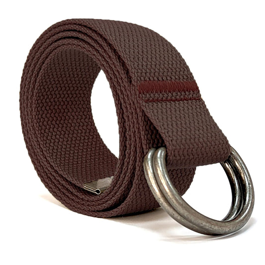 Canvas D-Ring Belt 1¼" (Brown)