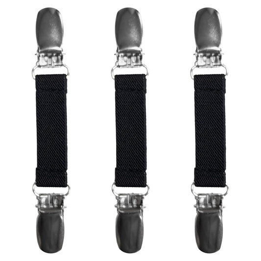 Glove Clips (3-Pack) (Black, 5/8 inch)