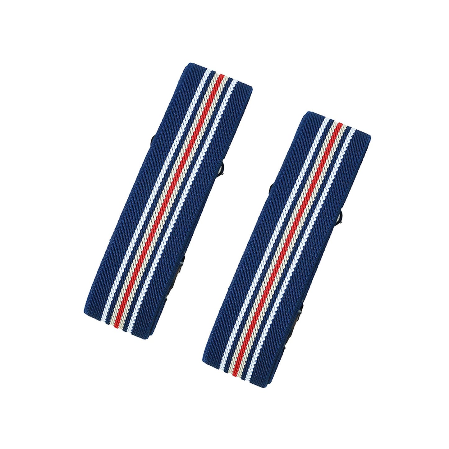 Classic Sleeve Garters (Dark Red Yellow Blue, 1 inch)