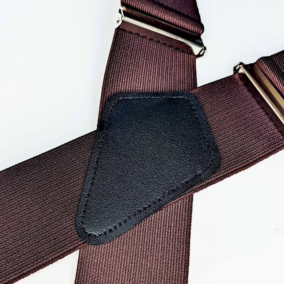 Heavy Duty X-Back Suspenders 2" (Brown)
