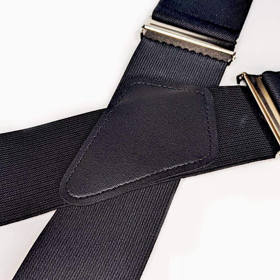 Heavy Duty X-Back Suspenders 2" (Black)