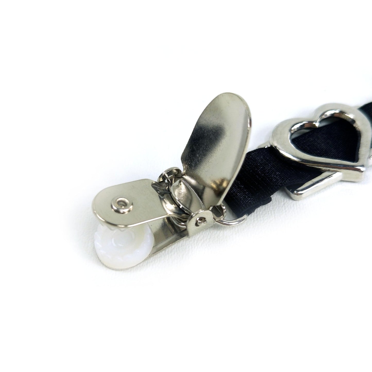 Rhinestone Sweater Clips (1, Heart, Big size Clips)
