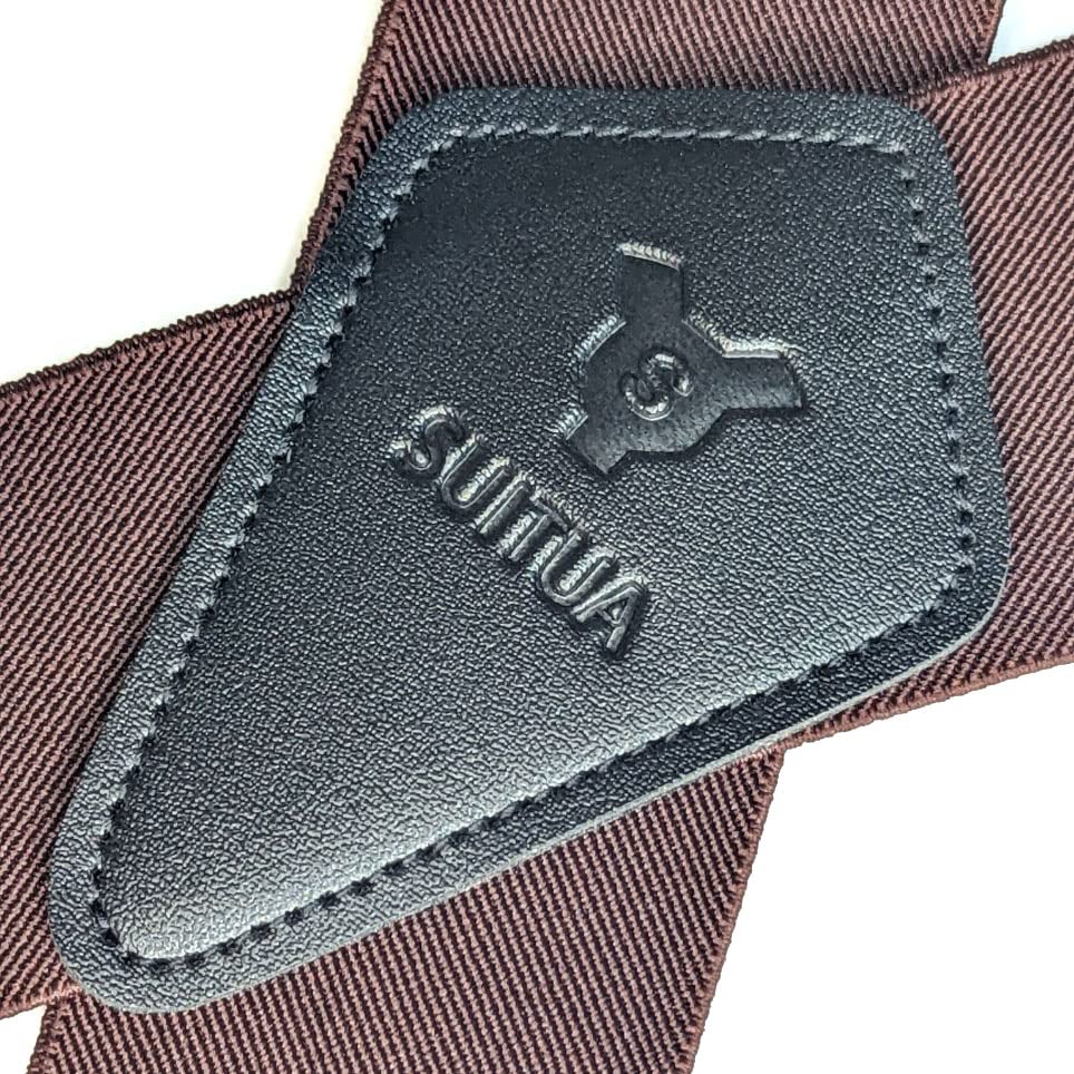 Heavy Duty X-Back Suspenders 2" (Brown)