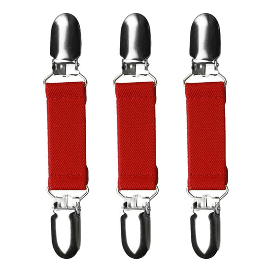 Glove Clips (3-Pack) (Red, 3/4 inch)