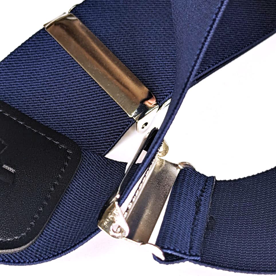 Heavy Duty X-Back Suspenders 2" (Navy)