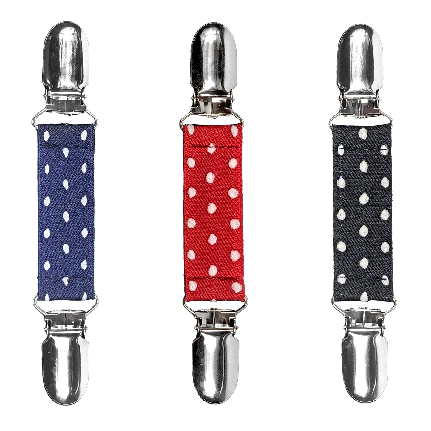 Glove Clips (3-Pack) (Polka Dot, 3/4 inch)