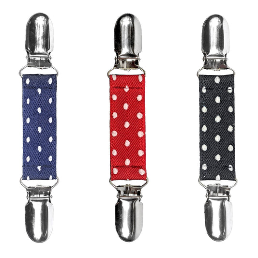 Glove Clips (3-Pack) (Polka Dot, 3/4 inch)